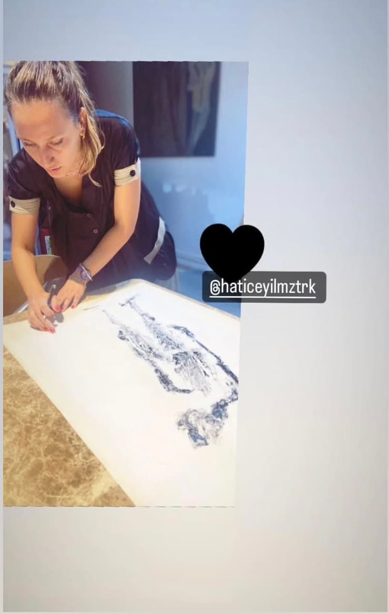 Hatice Yılmaztürk — atölyesinde
